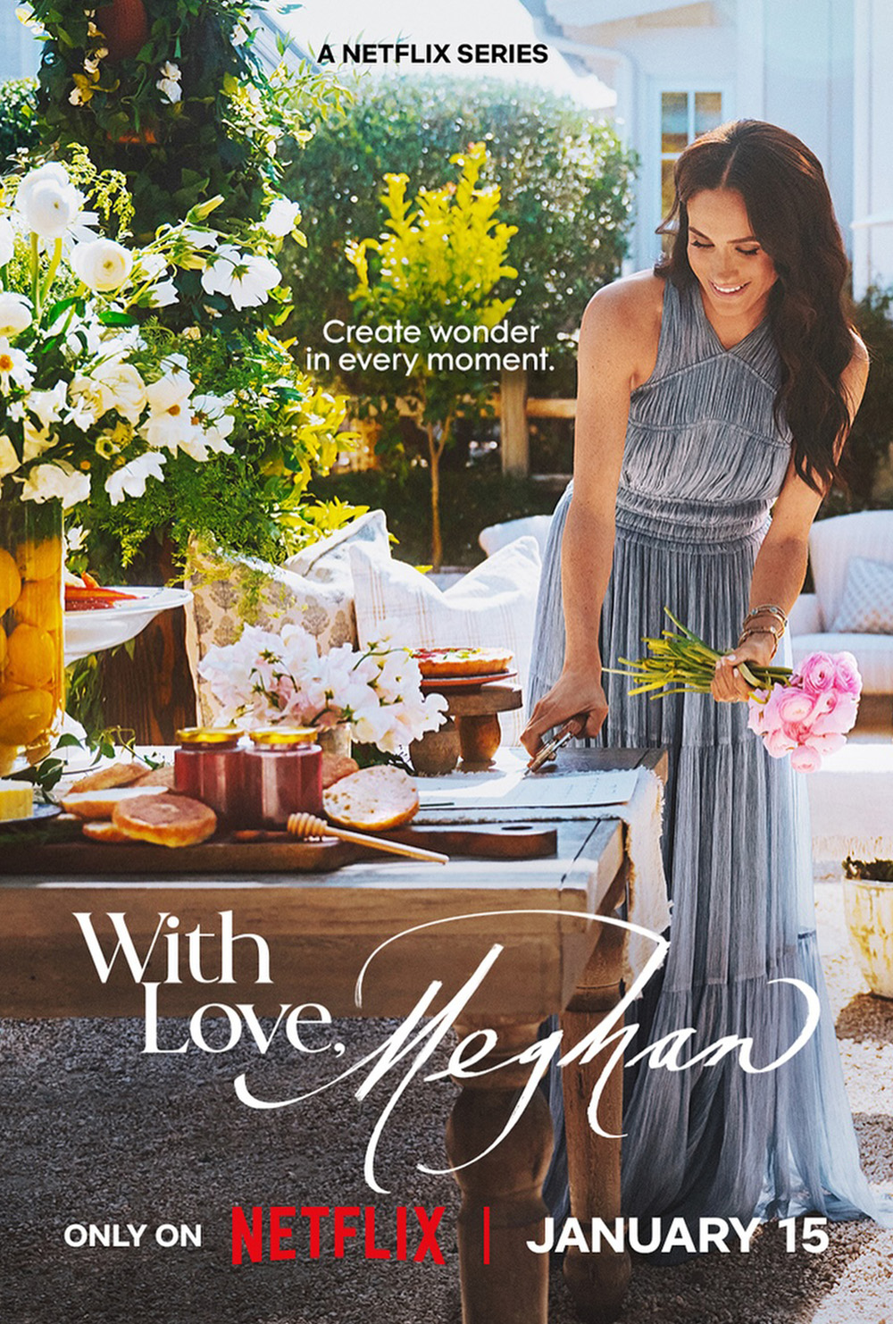 With Love, Meghan A Netflix Series. Create wonder in every moment. With Love, Meghan. Only on Netflix January 15